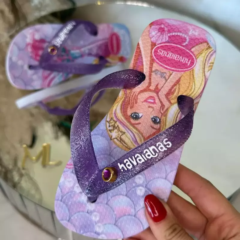 Infa fem barbie tira larga lilas