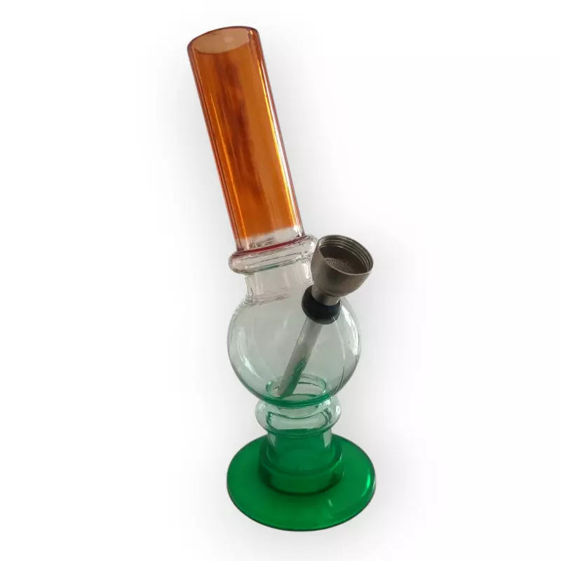 Bong Acrílico Curvado Green 14cm