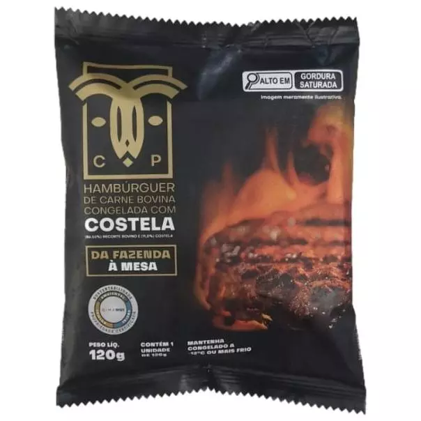 Hamburguer Bovino Com Costela 120g