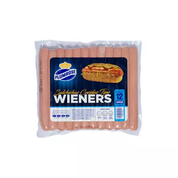 Salchichas Wiener 12 Largas