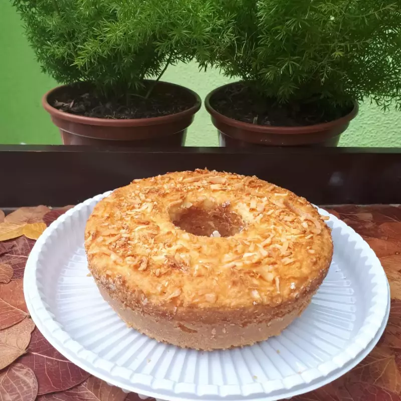 Bolo de Coco Sem Açúcar