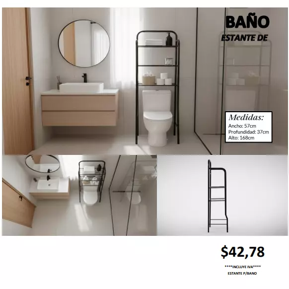 BAÑO ESTANTE