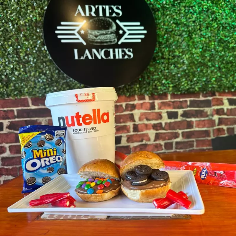 Mini hamburguer doce