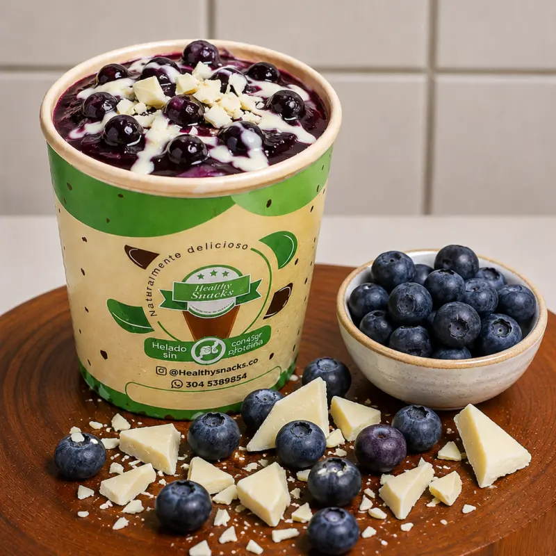 helado blueberry white