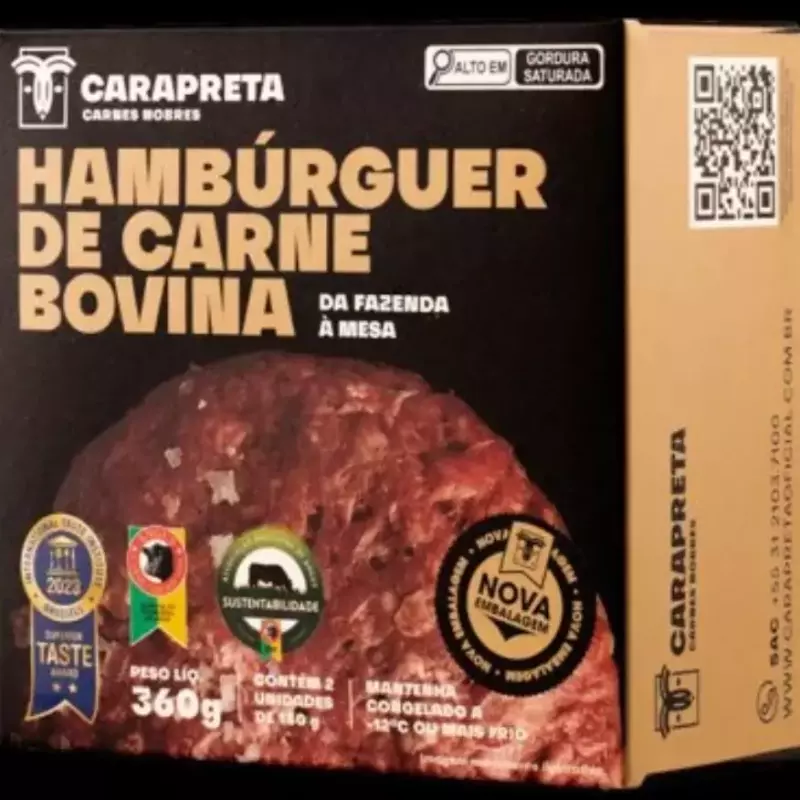 HAMBURGER CARA PRETA ANGUS