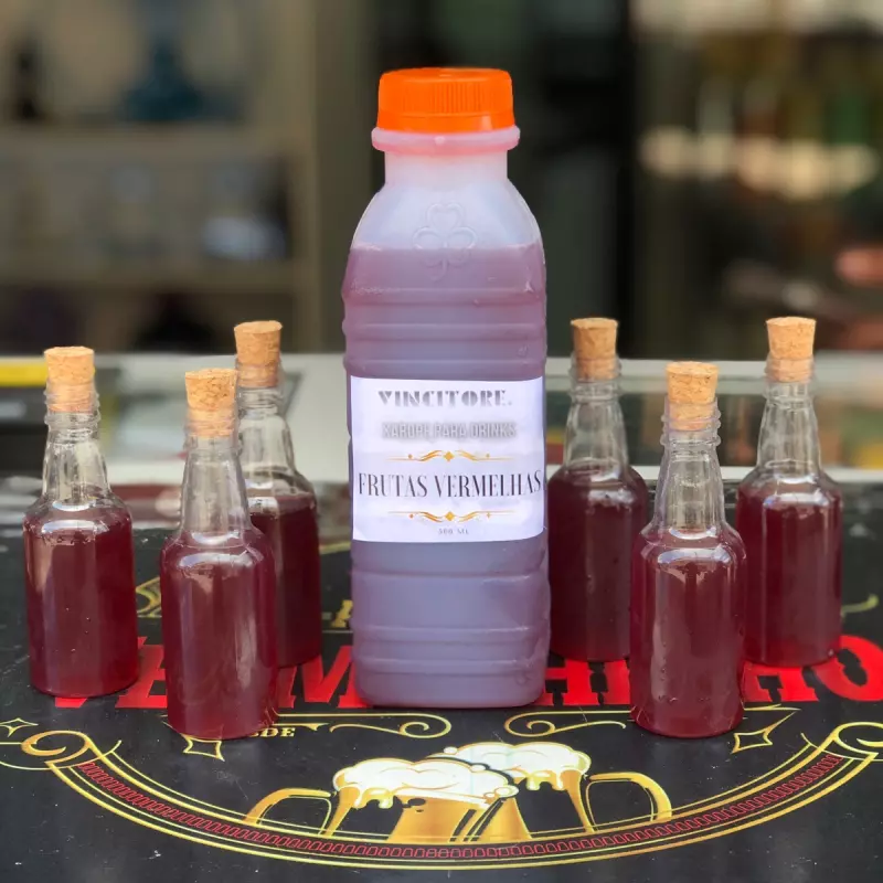 Xarope para Gin  - Frutas vermelhas