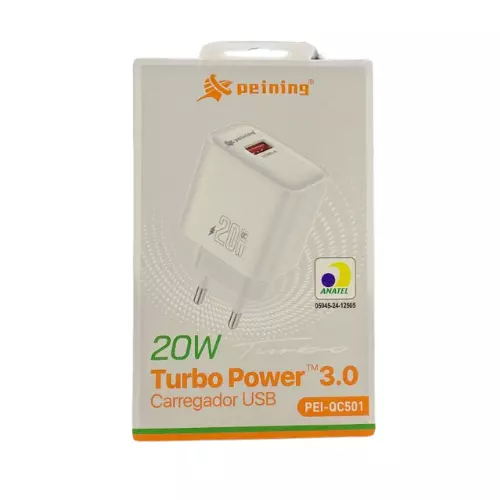 FONTE TURBO USB 20W PEI-QC501
