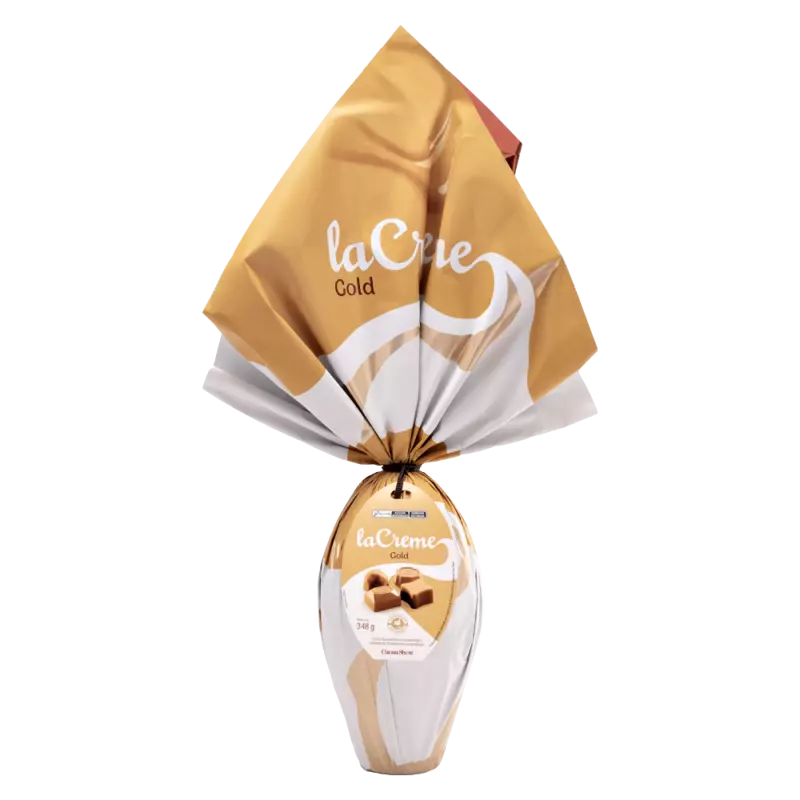 Ovo Páscoa laCreme Gold Branco 348g