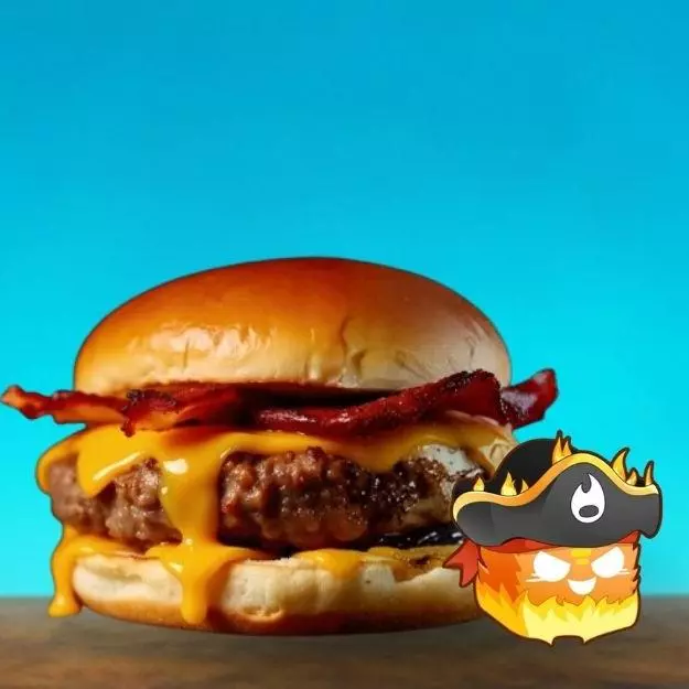 Flame burger