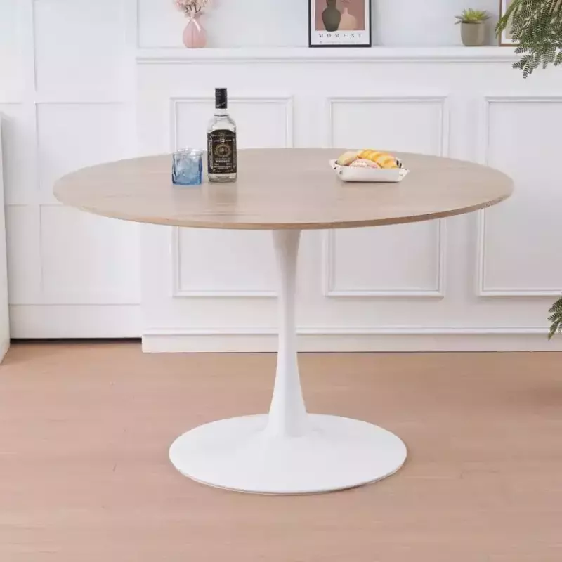 Mesa tulip tapa madera de 120cm