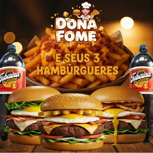 Dona Fome e seus 3 Hambúrgueres