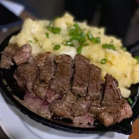 Picanha com mandioca