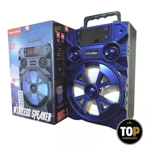 Caixa De Som Portátil 6,5 Bluetooth  Kts-909A