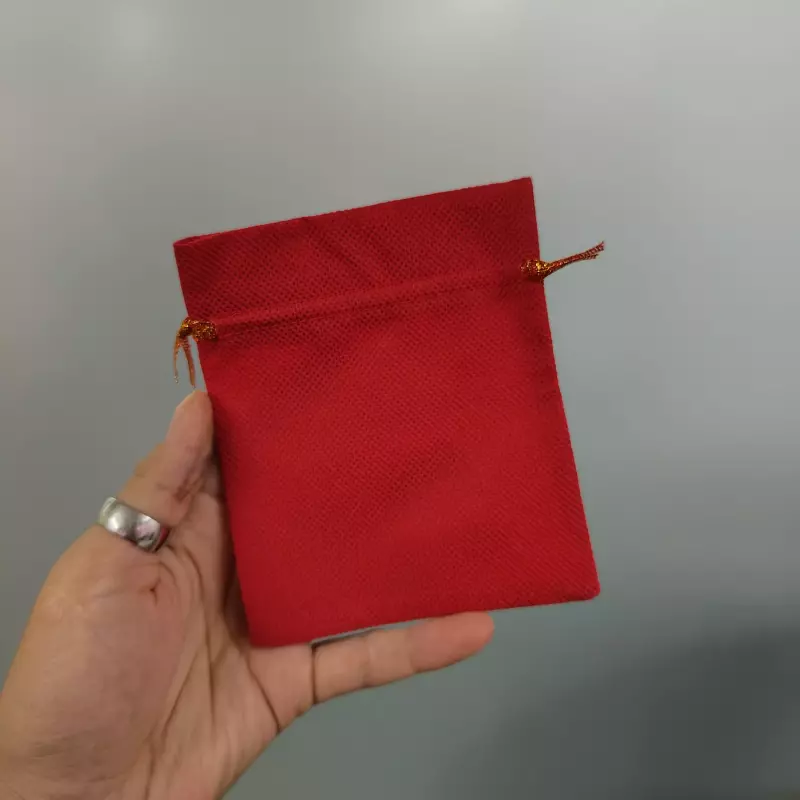 Bolsa (12x10) Tela Ecológica Roja