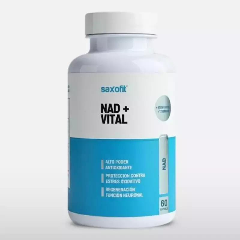NAD + RESVERATROL+ K SAXOFIT 60 CAPS
