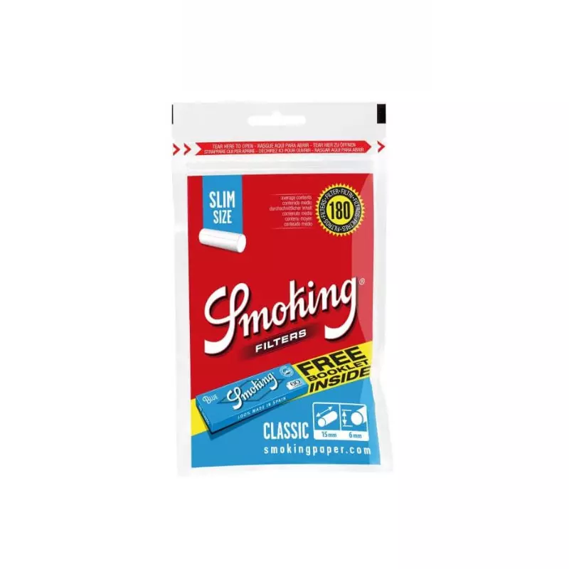 Filtro Smoking Slim 180 Unid