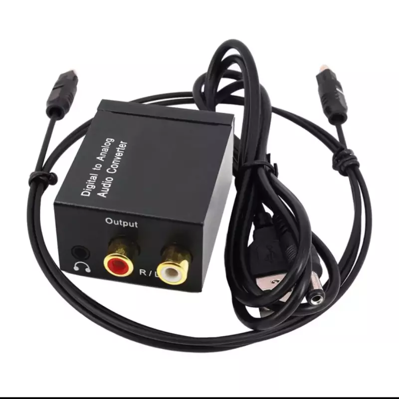 Adaptador de audio óptico a RCA