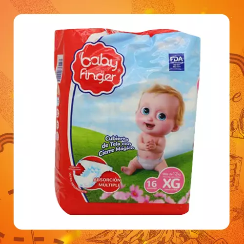 Media Docena Baby Finger Pañales XG
