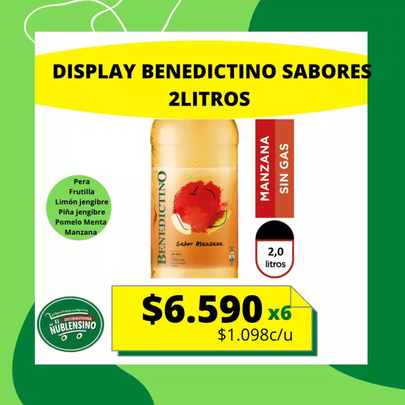 Display benedictino 2Litros