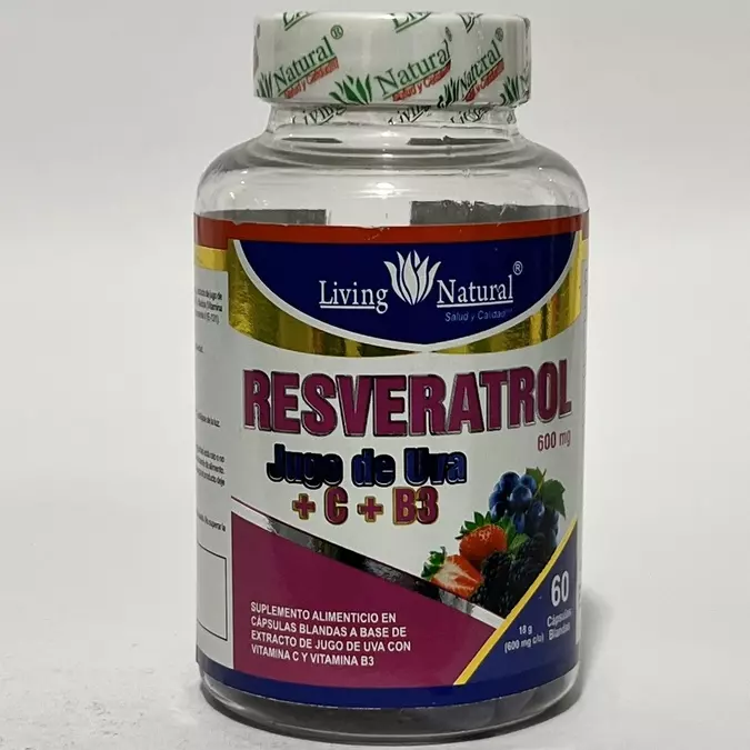 RESVERATROL LIVING NATURAL 60 CAPS