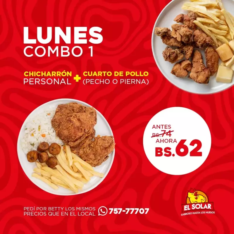 COMBO LUNES🍗✨