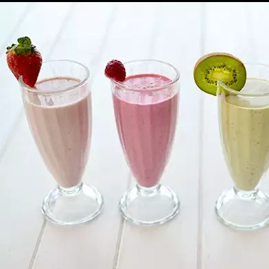 Batidos con fruta de temporada