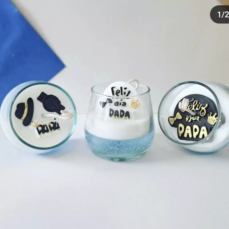 Vela frasco decorativa