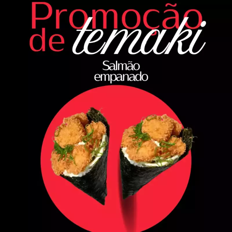 2 TEMAKIS DE SALMÃO EMPANADO