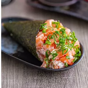 Temake tartar com geleia de pimenta