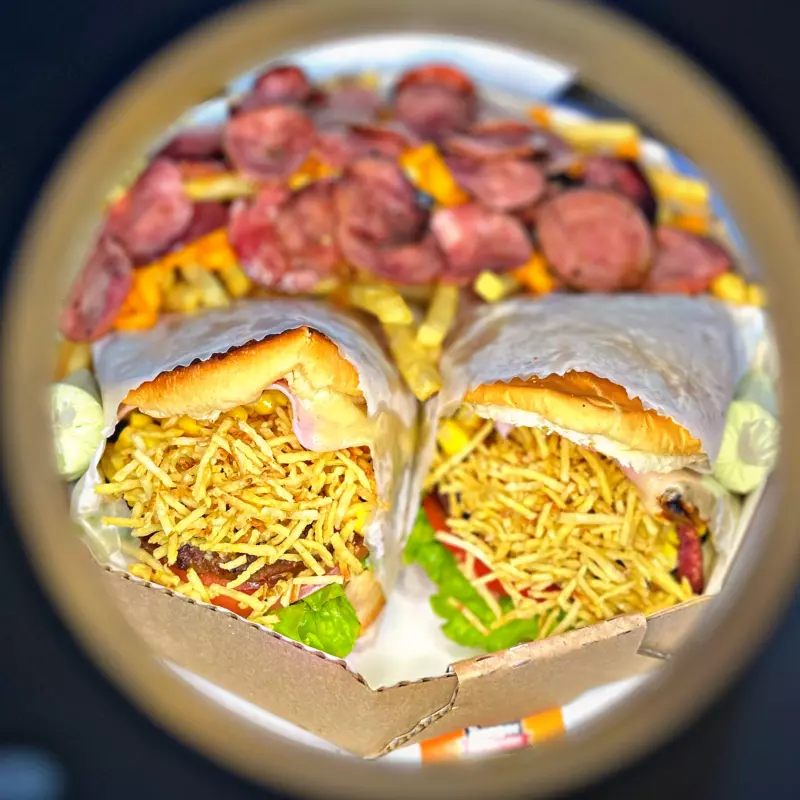 2 x salada fritas calabresa cheddar