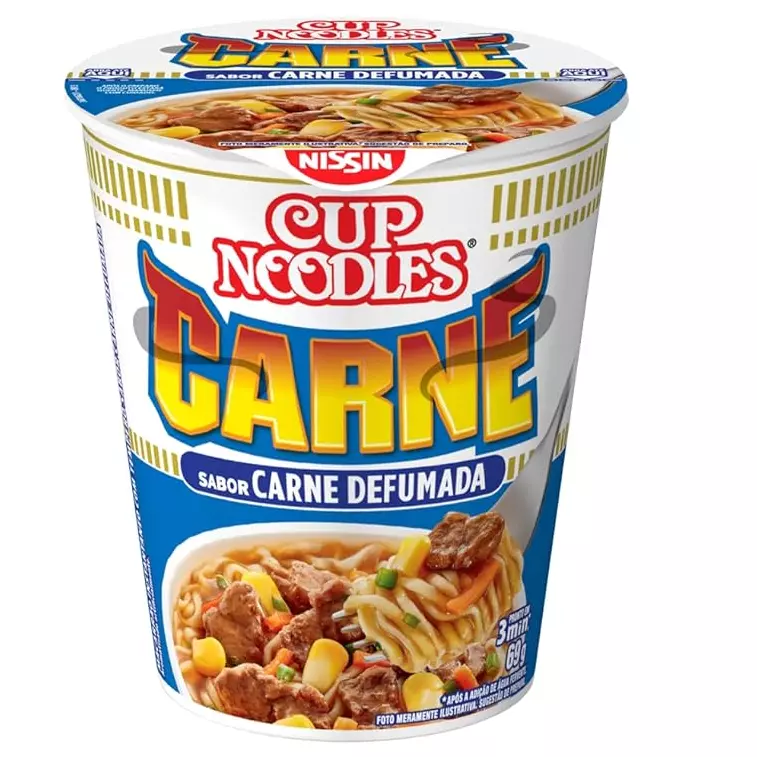 Cup Noodles Sabor Carne Defumada