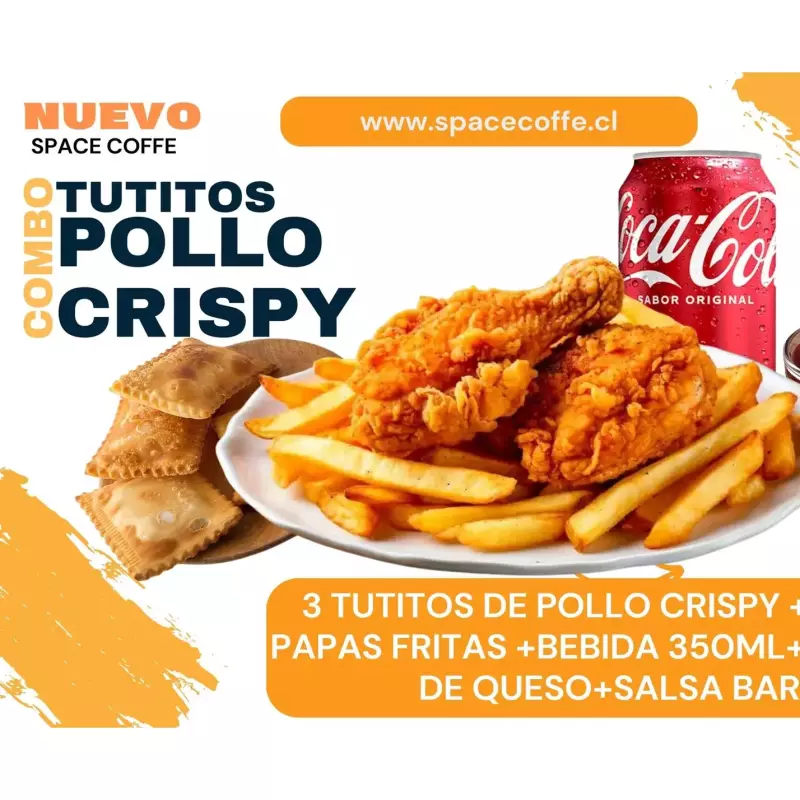3 TUTITOS CRISPY + PORCION DE PAPAS