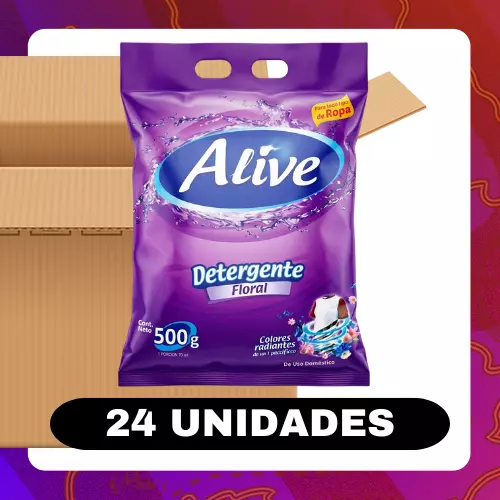 Bulto Alive Detergente Floral 500g
