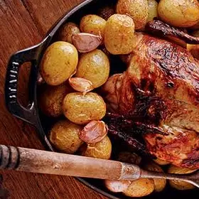 Batata assada da Máquina