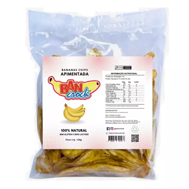 Chips Banana Apimentada - 120g