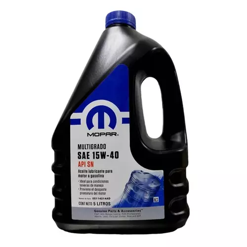 Mopar SAE 15w-40 de 5 L.