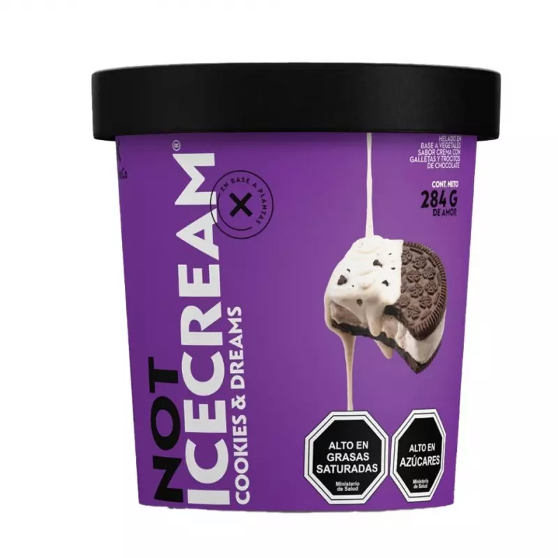 Helado de cookies and cream