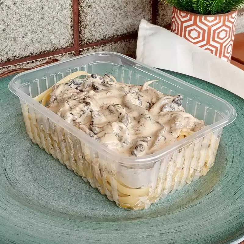 Linguine ao molho de shimeji