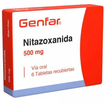 NITAZOXANIDA 500MG CAJA X 6 TABLETA