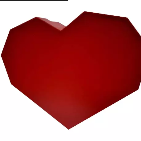 Caja corazon diamante pasta dura