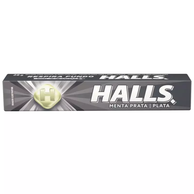 Halls Menta Prata 28g