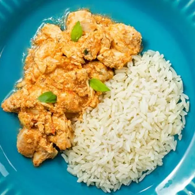 Strogonoff de frango c/arroz branco