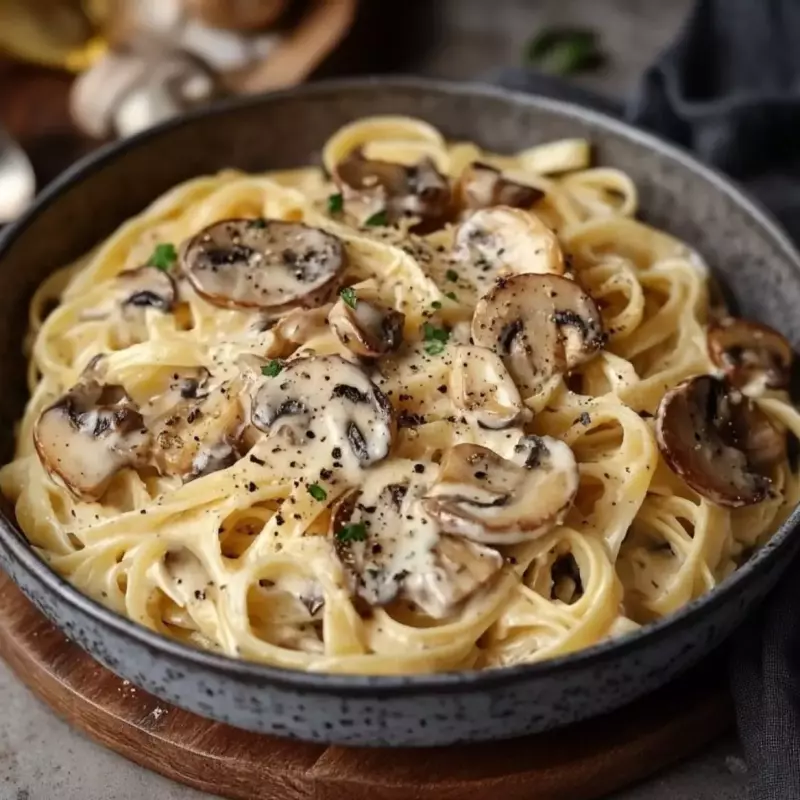 Pasta con champiñon