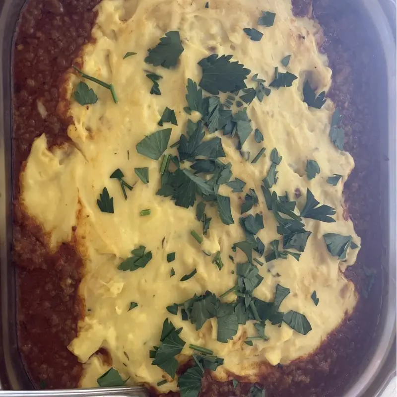 Escondidinho de carne moída