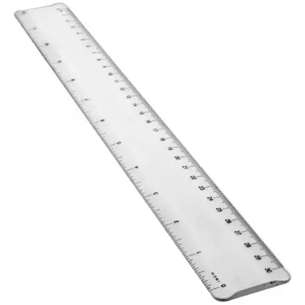 regla plástica de 30 cm ofiart
