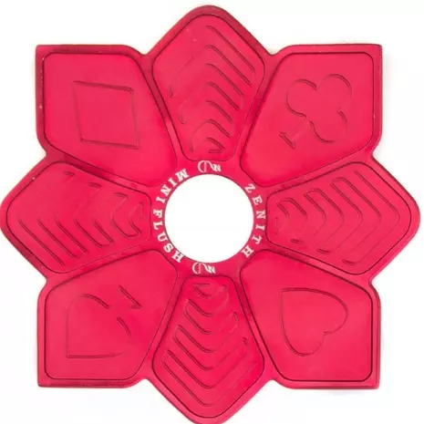 Prato Zenith Flush Grande Vermelho