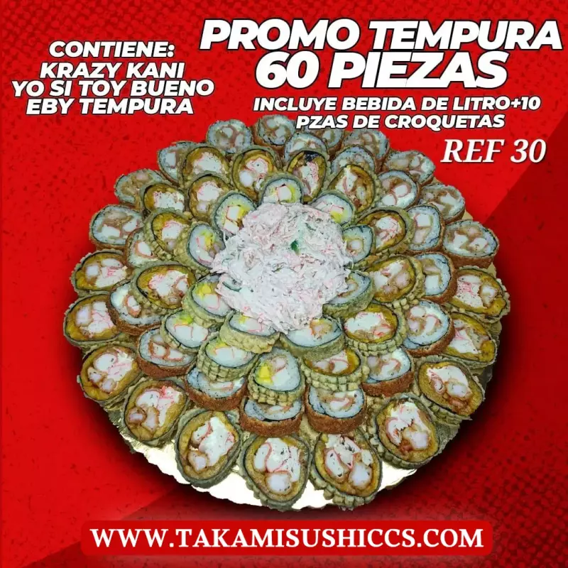 TEMPURA 60 PIEZAS