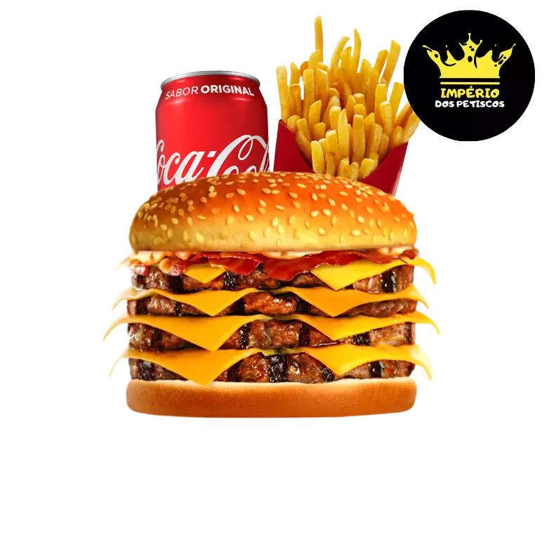 X Quarteirão + Batata + 1 lata