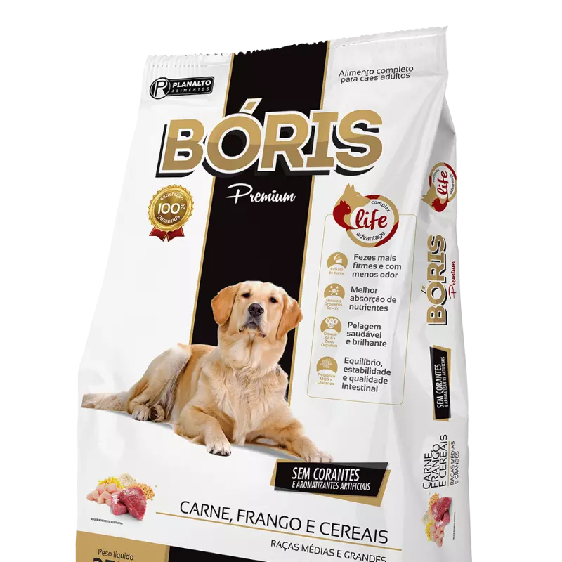 RAÇÃO BÓRIS RAÇAS PEQUENAS 8KG