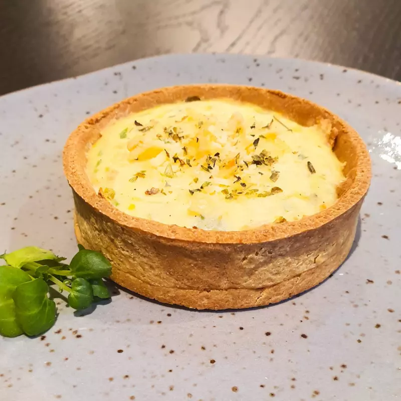 Quiche de alho-poró